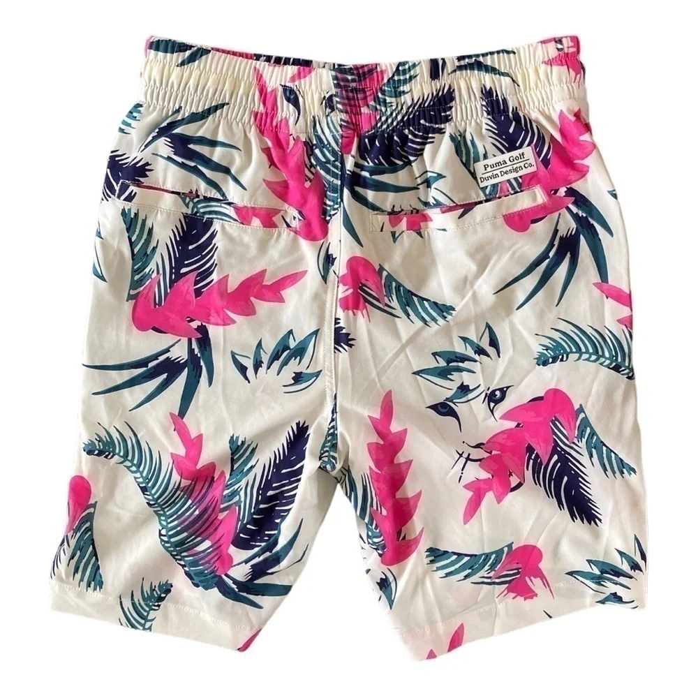 Puma x Duvin  Golf Limited Edition Collaboration Leisure Shorts Tropical 7